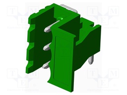 Connector: pluggable terminal block; socket; male; side,angled