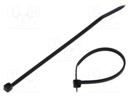 Cable tie; L: 71mm; W: 1.8mm; polyamide; 36N; black; Ømax: 15mm