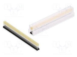 Connector: pin strips; pin header; male; PIN: 72; 2.54mm; SMT; 2x36