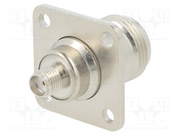 Adapter; N socket,SMA socket; Insulation: teflon; 50Ω