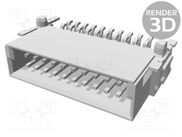Connector: PCB to PCB; male; PIN: 20; 1.27mm; Series: har-flex; 2.3A