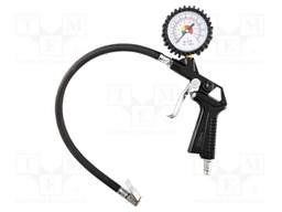 Wheel inflation gun; with manometer; 63mm