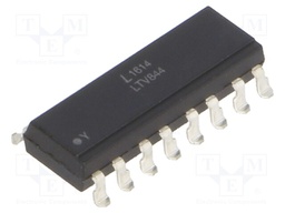 Optocoupler; SMD; Channels: 4; Out: transistor; Uinsul: 5kV; Uce: 35V