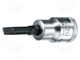 Socket; Bit: slot; Size: 6.5x1.2mm; 3/8"; Socket bit length: 55mm