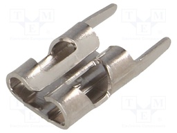 Terminal: flat; 4.8mm; 0.8mm; female; THT; brass; tinned; straight