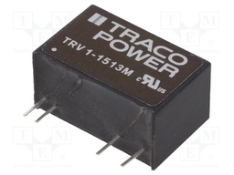 Converter: DC/DC; 1W; Uin: 12÷18V; 15VDC; Iout: 67mA; SIP9; 4.8g