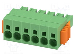 PCB connector, nominal cross section: 6 mm?, color: green, n