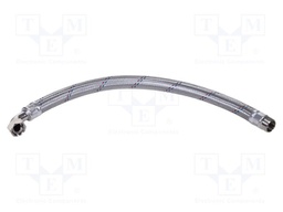 Angled anti-vibration hose; 0.7m; Hydraulic connection: 1"