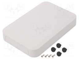 Enclosure: with panel; PF; X: 100mm; Y: 150mm; Z: 22.5mm; ABS; white