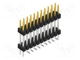 Connector: pin strips; pin header; male; PIN: 22; 2.54mm; SMT; 2x11