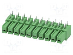 PCB headers, nominal cross section: 6 mm?, color: green, nom