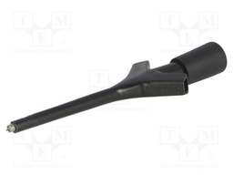 Clip-on probe; pincers type; 2A; 60VDC; black; 0.64mm; 30mΩ