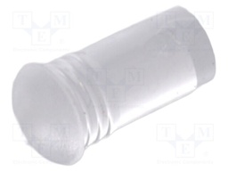 Fiber for LED; Ø3.2mm; L: 5.8mm; round; Front: convex; straight