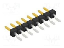 Connector: pin strips; pin header; male; PIN: 8; 2.54mm; SMT; 1x8
