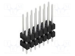 Connector: pin strips; pin header; male; PIN: 14; 2.54mm; THT; 2x7