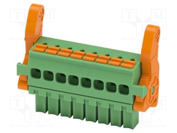 PCB connector, nominal cross section: 1.5 mm2, color: green,