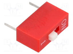 Switch: DIP-SWITCH; Poles number: 1; OFF-ON; 0.025A/24VDC; Pos: 2/1