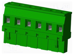 Connector: pluggable terminal block; plug; female; angled 90°