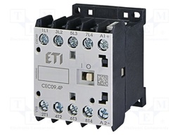 Contactor: 4-pole; NO x4; 230VAC; 20A; CEC; screw terminals; W: 48mm