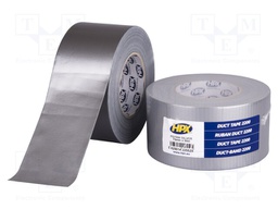 Tape: duct; W: 75mm; L: 50m; D: 0.2mm; silver; natural rubber; 12%