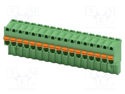 PCB connector, nominal cross section: 2.5 mm?, color: green,