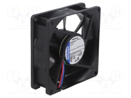 Fan: DC; axial; 80x80x25mm; 69m3/h; 32dBA; ball bearing; 3100rpm