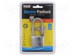 Padlock; Width: 40mm; stainless steel; gates,garages,cabinets