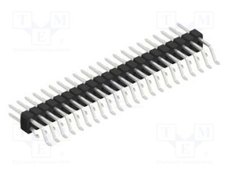 Connector: pin strips; pin header; male; PIN: 44; 2.54mm; SMT; 2x22