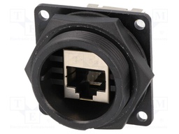 Socket; RJ45; DC; PIN: 8; Cat: 5e; shielded; Layout: 8p8c; IP67,IP68