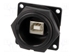 Socket; adapter; USB A socket-back,USB B socket-front; USB 2.0