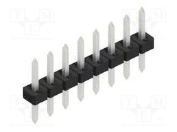 Connector: pin strips; pin header; male; PIN: 8; 2mm; THT; 1x8; 100V