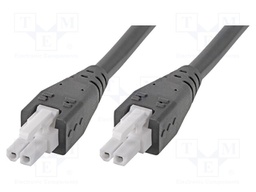 Cable; Mini-Fit Jr; female; PIN: 2; Len: 0.5m; 6A; Insulation: PVC