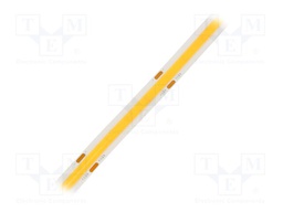COB LED tape; white warm; 8mm; white PCB; IP20; 180°; 8W/m; 48VDC