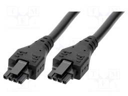 Cable; Micro-Fit 3.0; female; PIN: 4; Len: 2m; 8.5A; Insulation: PVC
