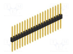 Connector: pin strips; pin header; male; PIN: 20; 1.27mm; THT; 1x20