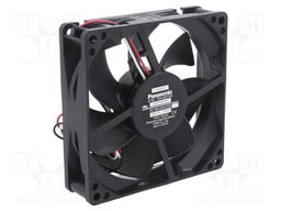 Fan: DC; axial; 24VDC; 92x92x25mm; 76.8m3/h; 29dBA; ball bearing