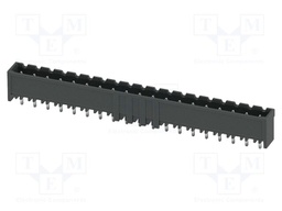 PCB headers, nominal cross section: 2.5 mm2, color: black, n