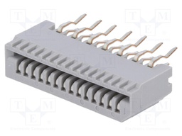 Connector: FFC (FPC); straight; PIN: 14; NON-ZIF; THT; 200V; tinned