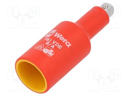Adapter; socket spanner; 1/4"; 3/8"; insulated; 66mm