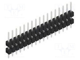 Connector: pin strips; pin header; male; PIN: 17; 2.54mm; THT; 1x17