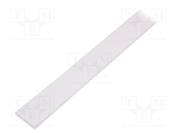 Cover for LED profiles; white; 1m; Kind of shutter: G; slide