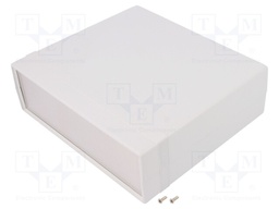 Enclosure: with panel; 1598; X: 206mm; Y: 180mm; Z: 64mm; ABS; grey