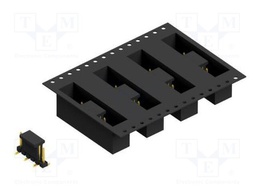 Connector: pin strips; pin header; male; PIN: 6; 2.54mm; SMT; 1x6