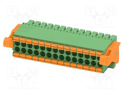 PCB connector, nominal cross section: 1.5 mm2, color: green,