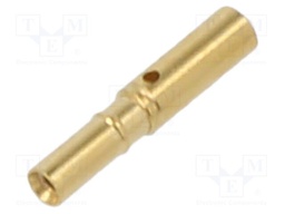 Contact; female; brass; gold-plated; 28AWG÷24AWG; crimped