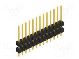 Connector: pin strips; pin header; male; PIN: 13; 2.54mm; THT; 1x13