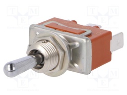 Switch: toggle; Pos: 3; SP3T; ON-OFF-(ON); 15A/250VAC; 15A/30VDC