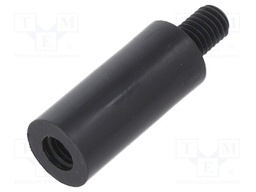 Screwed spacer sleeve; cylindrical; polyamide; M5; M5; 22mm