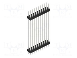 Connector: pin strips; pin header; male; PIN: 20; 2.54mm; THT; 2x10