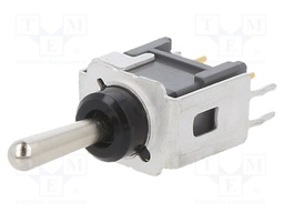 Switch: toggle; Pos: 3; SP3T; ON-OFF-(ON); -30÷85°C; Toggle: round